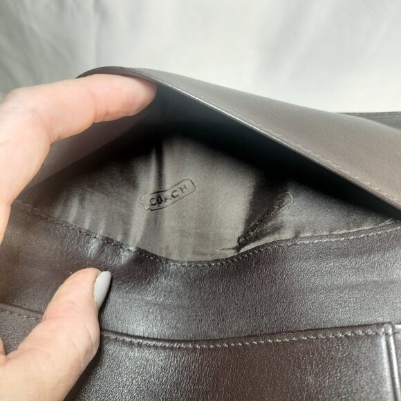Coach Checkbook, Brown logo - Picture 6 of 8